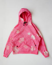 Trendy Casual Maple Leaf Hoodie - Pink