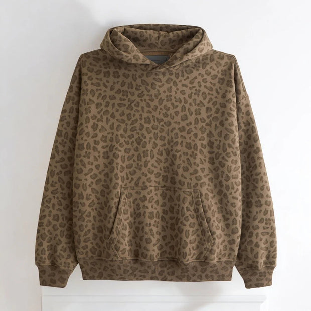 Leopard print hoodie