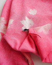 Trendy Casual Maple Leaf Hoodie - Pink